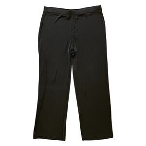 CHICO'S Travelers Wrinkle Resistant Straight Leg Pull On Pants in Brown  SZ 12